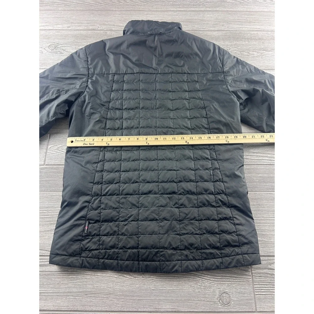 The North Face Mens ThermoBall Hybrid Insulated Jacket Black Small S/P Full Zip
